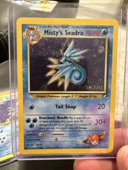 Pokemon Misty's Seadra 9/132 Prerelease Gym Heros Holo Rare Card Lot (9 Total) - Image 5