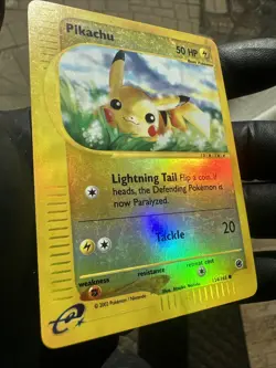 Pikachu - 124/165 - Pokemon TCG Expedition Reverse Holo E-Reader Card 2002 - Image 2