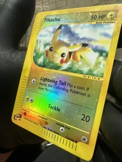 Pikachu - 124/165 - Pokemon TCG Expedition Reverse Holo E-Reader Card 2002 - Image 3