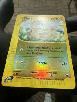 Pikachu - 124/165 - Pokemon TCG Expedition Reverse Holo E-Reader Card 2002 - Image 4