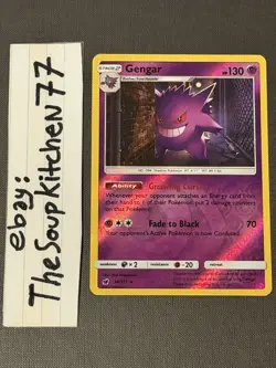 Gengar 38 111 Reverse Holo Crimson Invasion Pokemon Card NM - Image 1