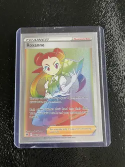 Pokemon TCG Roxanne Astral Radiance Holo Card 206/189 Secret Rare - Image 1