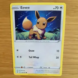 EEVEE 130/185 POKEMON CARD (VIVID VOLTAGE SET) - Image 1