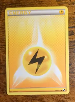 Lightning Energy 108/114 2011 Black & White Base Set Pokemon Card - LP - Image 1