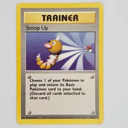 1999 Scoop Up 78/102 Rare Trainer Pokemon Card WOTC Base Set LP - Image 1