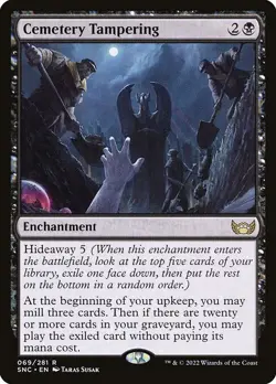 1x Cemetery Tampering - Foil NM Eng MTG - Streets of New Capenna - Image 1
