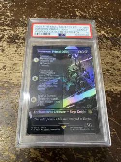MTG | Summon: Primal Odin (Borderless) ✨FOIL✨ [FINAL FANTASY] PSA GEM MINT 10 - Image 1