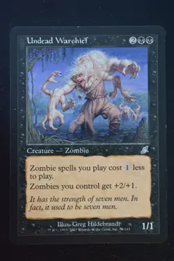 Magic The Gathering MTG UNDEAD WARCHIEF Scourge LP Lightly Played - Image 1