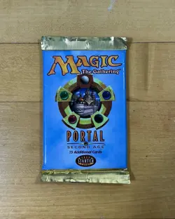 MAGIC THE GATHERING PORTAL SECOND AGE FACTORY SEALED (1) Pack MTG BOOSTER - Image 1