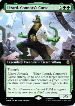 Lizard, Connors's Curse (Extended Art) - FOIL - [Marvel's Spider-Man] MTG 🌳 - Image 3