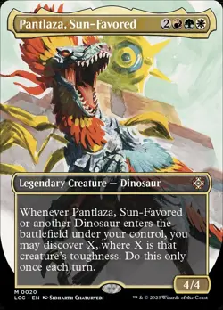 Pantlaza, Sun-Favored (Borderless) Commander: Lost Caverns of Ixalan #0020 FOIL - Image 1