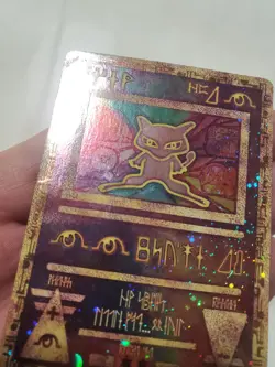 LP/MICRO CREASE Pokemon Ancient Mew Holographic Card Rare Collectible 1999 - Image 3