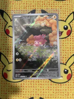 Paldean Fates Illustration Rare LOT Pokemon TCG Palafin Wugtrio Pawmi IR Holo NM - Image 3