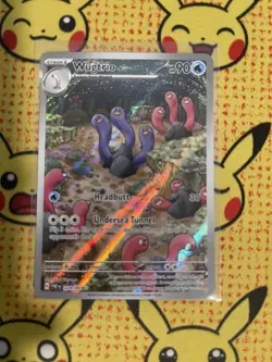Paldean Fates Illustration Rare LOT Pokemon TCG Palafin Wugtrio Pawmi IR Holo NM - Image 5