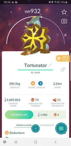 Pokemon Go Shiny Tortunator - Pokemon Go Schillernd Tortunator - Image 1