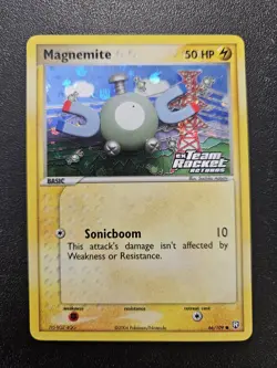 Pokemon Team Rocket Returns Magnemite Stamped Reverse Holo 66/109 EXC-NEAR MINT - Image 1