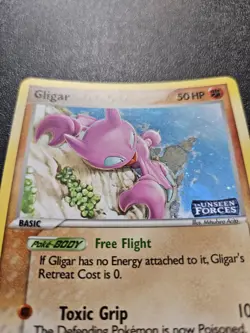 Pokemon EX Unseen Forces Gligar Stamped Reverse Holo 57/115 NEAR MINT - Image 2