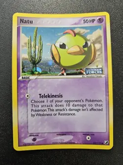 Pokemon EX Unseen Forces Natu Stamped Reverse Holo 63/115 EXC-NEAR MINT - Image 1
