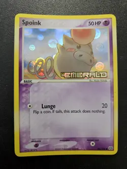 Pokemon EX Emerald Spoink Stamped Reverse Holo 66/106 NEAR MINT - Image 1