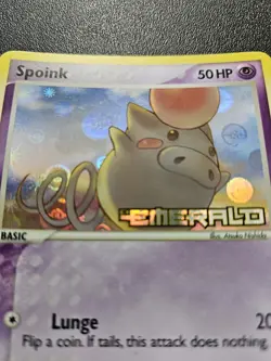 Pokemon EX Emerald Spoink Stamped Reverse Holo 66/106 NEAR MINT - Image 2