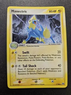 Pokemon EX Emerald Manectric Holo Rare 7/106 NEAR MINT - Image 1