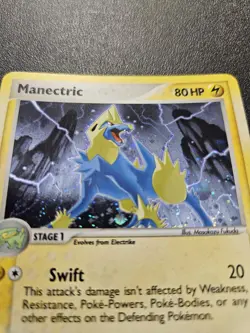 Pokemon EX Emerald Manectric Holo Rare 7/106 NEAR MINT - Image 2
