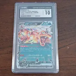 Pokemon Charizard ex SV4a Shiny Treasure ex CGC 10 Holo 115/190 Japanese - Image 1