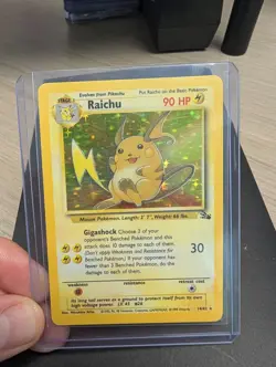 Pokemon TCG Raichu 14/62 Fossil Set 1999 Holo Rare Unlimited VTG WOTC Mp 14/62 - Image 3