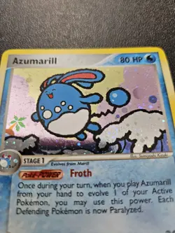 Pokemon Team Rocket Returns Azumarill Holo Rare SWIRL 1/109 NEAR MINT - Image 2