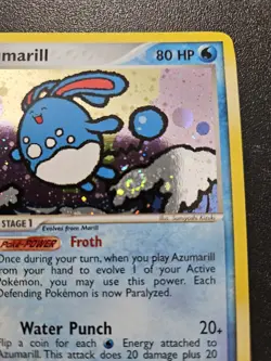 Pokemon Team Rocket Returns Azumarill Holo Rare SWIRL 1/109 NEAR MINT - Image 3
