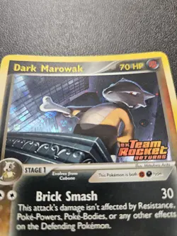 Pokemon Team Rocket Returns Dark Marowak Holo Rare Reverse Stamped 7/109 NM - Image 2