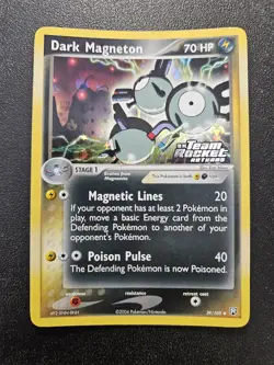 Pokemon Team Rocket Returns Dark Magneton Holo Rare Reverse Stamped 39/109 NM - Image 1