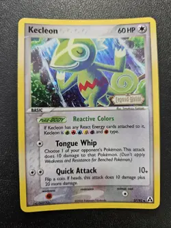 Pokemon EX Legend Maker Kecleon Stamped Reverse Holo 37/92 NEAR MINT - Image 1