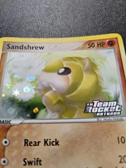 Pokemon Team Rocket Returns Sandshrew Stamped Reverse Holo 74/109 NEAR MINT - Image 2
