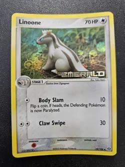 Pokemon EX Emerald Linoone Stamped Reverse Holo 34/106 NEAR MINT - Image 1