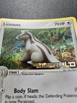 Pokemon EX Emerald Linoone Stamped Reverse Holo 34/106 NEAR MINT - Image 2