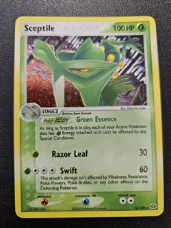 Pokemon EX Emerald Sceptile Holo Rare 10/106 NEAR MINT - Image 1