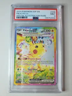 Pokemon Pikachu EX 2024 Surging Sparks #238/191 Sir PSA 9 - Image 1