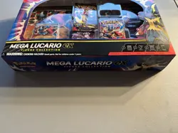 Pokemon Mega Lucario Ex Figure Collection Factory Sealed Box 5 Booster Packs - Image 3