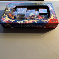 Pokemon Mega Lucario Ex Figure Collection Factory Sealed Box 5 Booster Packs - Image 5