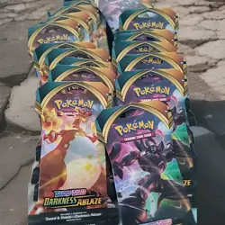 Pokemon Sword and Shield Darkness Ablaze Sleeved Booster Pack X1 Random Sealed - Image 2
