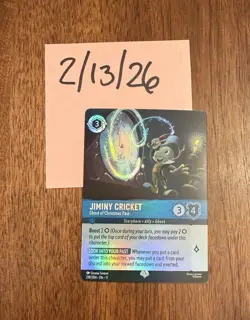 Disney Lorcana Jiminy Cricket Ghost Of Christmas Past Epic 218/204 Winterspell - Image 1