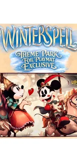🔥 Disney Lorcana Parks Exclusive ICONIC Mickey & Minnie FOIL PLAYMAT SEALED! 🔥 - Image 1