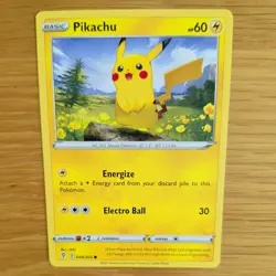 PIKACHU 049/203 POKEMON CARD (EVOLVING SKIES SET) - Image 1