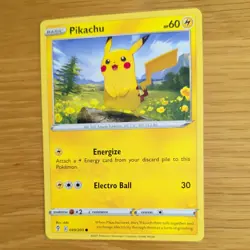 PIKACHU 049/203 POKEMON CARD (EVOLVING SKIES SET) - Image 4
