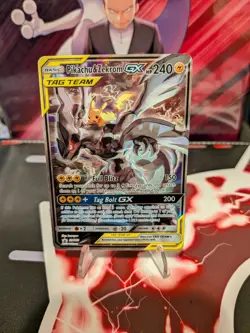 Pokemon Pikachu & Zekrom GX SM168 Black Star Promo Tag Team Holo Card - Image 1