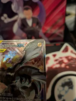 Pokemon Pikachu & Zekrom GX SM168 Black Star Promo Tag Team Holo Card - Image 2