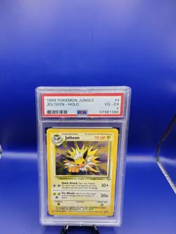 Jolteon 4/64 Holo Rare Jungle Set Pokemon Card TCG WOTC 1999 Graded PSA 4 - Image 5