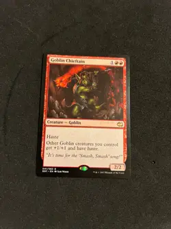 Goblin Chieftain [Duel Decks: Merfolk vs. Goblins] Magic MTG Cards NM/LP - Image 1