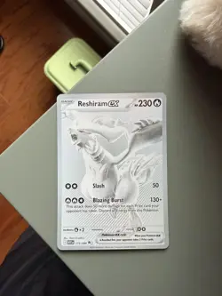 Pokemon TCG Reshiram EX White Flare English Holo Card 173/086 Ultra Rare - Image 1